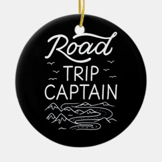 Road Trip Captain I - Wohnmobil-Pilot Camping-Urla Keramik Ornament