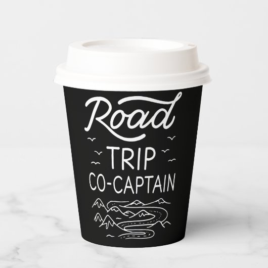 Road Trip Co-Captain I Pappbecher (Vorderseite)