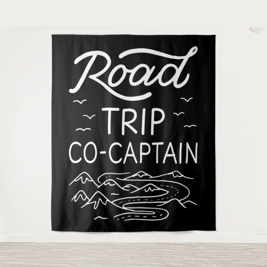 Road Trip Co-Captain I Wandteppich (Vorderseite)