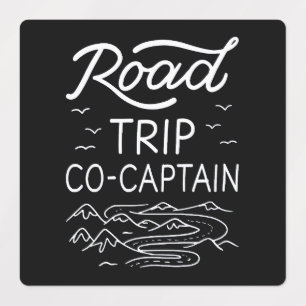 Road Trip Co-Kapitän I - RV Navigator Camping Lieb Etiketten