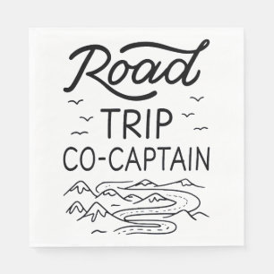 Road Trip Co-Kapitän I - RV Navigator Camping Lieb Serviette