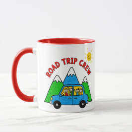 Road Trip Crew Kids Travel Drawing Tasse