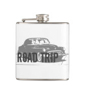 Road Trip Oldtimer Flachmann (Vorderseite)