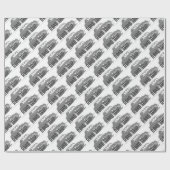Road Trip Oldtimer Geschenkpapier (Flach)