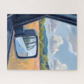 Road Trip | Rear View Mirror Watercolor Travel Puzzle (Horizontal)