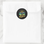 Road Trip Runder Aufkleber (Tasche)