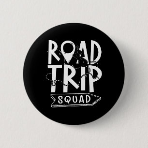 Road Trip Squad - Familienreisen Wandern Camping U Button