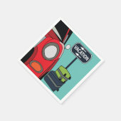 Road Trip Summer Vacacation Party Serviette (Ecke)