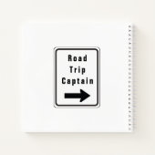 Road Trip Travel Sketch Notebook Notizblock (Rückseite)