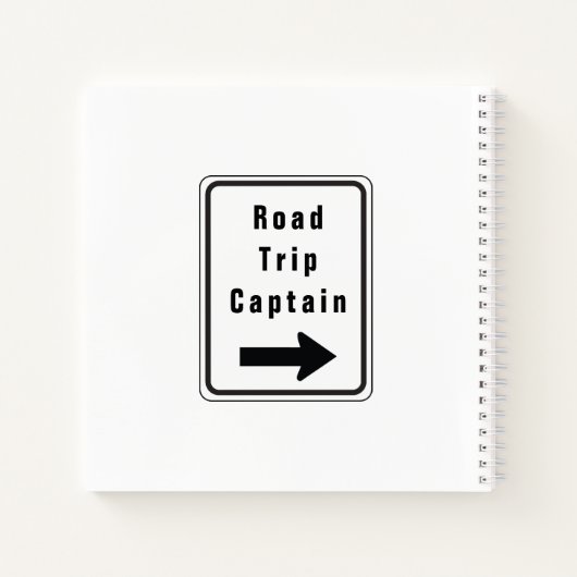 Road Trip Travel Sketch Notebook Notizblock (Rückseite)