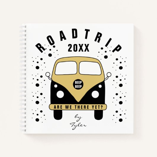 Road Trip Travel Sketch Notebook Notizblock (Vorderseite)