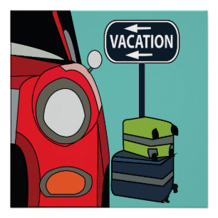 Road Trip Urlaub Poster