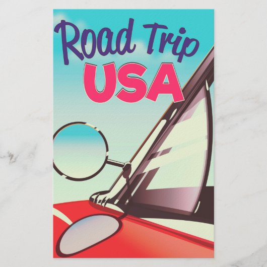 Road Trip USA Briefpapier (Vorderseite)