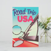 Road Trip USA Briefpapier (Stehend Vorderseite)