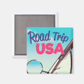 Road Trip USA Magnet (Vorderseite/Rückseite)