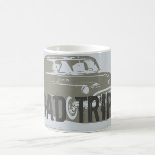 Road Trip Vintage-Autosilhouette Kaffeetasse