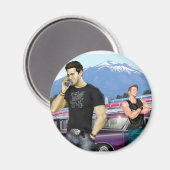 Road Trip von Joe Phillips Magnet (Vorderseite/Rückseite)