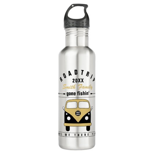 Road Trip Water Flasche Edelstahlflasche (Vorderseite)