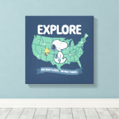 Road Trippin | Erdnüsse Erkundung Leinwanddruck (Insitu (Holzboden))