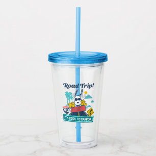Road Trippin Erdnüsse Es ist Cool zu Carpool Acryltrinkbecher