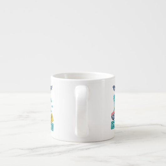 Road Trippin | Erdnüsse Es ist Cool zu Carpool Espressotasse (Rückseite)