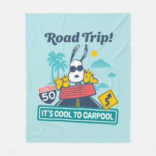 Road Trippin   Erdnüsse Es ist Cool zu Carpool Fleecedecke
