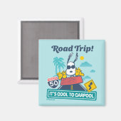 Road Trippin | Erdnüsse Es ist Cool zu Carpool Magnet (Vorderseite/Rückseite)