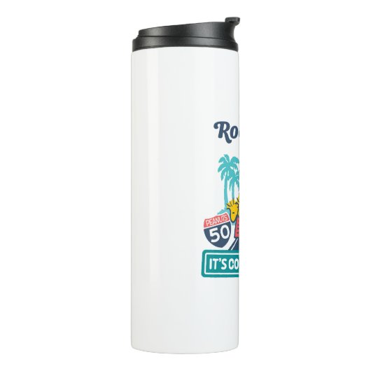 Road Trippin | Erdnüsse Es ist Cool zu Carpool Thermosbecher (Nach links gedreht)