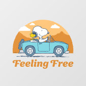 Road Trippin | Erdnüsse Gefühl kostenlos Fensteraufkleber (Blatt)