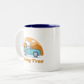 Road Trippin | Erdnüsse Gefühl kostenlos Zweifarbige Tasse (Vorderseite Links)