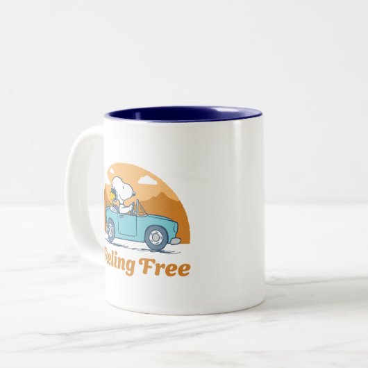 Road Trippin | Erdnüsse Gefühl kostenlos Zweifarbige Tasse (Vorderseite Links)