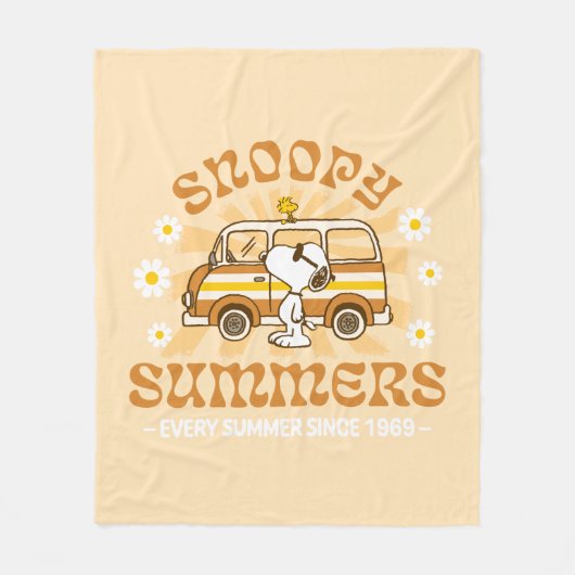 Road Trippin | Erdnüsse Snoopy Summers Fleecedecke (Vorderseite)