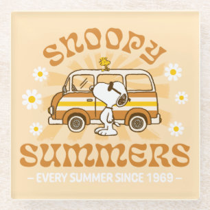 Road Trippin   Erdnüsse Snoopy Summers Glasuntersetzer
