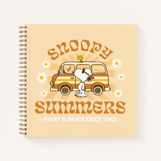 Road Trippin | Erdnüsse Snoopy Summers Notizblock (Vorderseite)