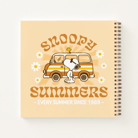Road Trippin | Erdnüsse Snoopy Summers Notizblock (Rückseite)