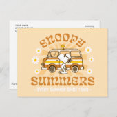 Road Trippin | Erdnüsse Snoopy Summers Postkarte (Vorne/Hinten)