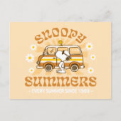 Road Trippin | Erdnüsse Snoopy Summers Postkarte (Vorderseite)