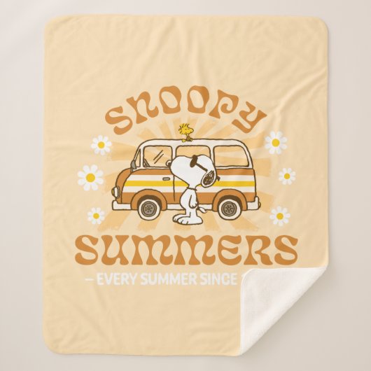 Road Trippin | Erdnüsse Snoopy Summers Sherpadecke (Vorderseite)