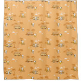Road Trippin | Peanuts Snoopy Beach Pattern Duschvorhang (Vorderseite)