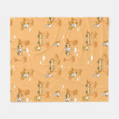 Road Trippin | Peanuts Snoopy Beach Pattern Fleecedecke (Vorderseite (Horizontal))