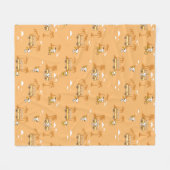 Road Trippin | Peanuts Snoopy Beach Pattern Fleecedecke (Vorderseite (Horizontal))