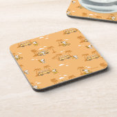 Road Trippin | Peanuts Snoopy Beach Pattern Getränkeuntersetzer (Linke Seite)