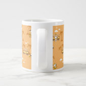 Road Trippin | Peanuts Snoopy Beach Pattern Jumbo-Tasse (Rückseite)