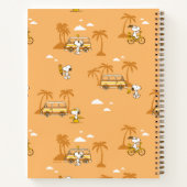 Road Trippin | Peanuts Snoopy Beach Pattern Notizblock (Rückseite)