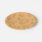 Road Trippin | Peanuts Snoopy Beach Pattern Pappteller (Schrägansicht)