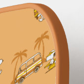 Road Trippin | Peanuts Snoopy Beach Pattern Pickleball Schläger (Linke Seite)