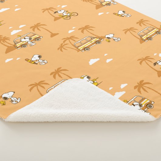 Road Trippin | Peanuts Snoopy Beach Pattern Sherpadecke (3/4)