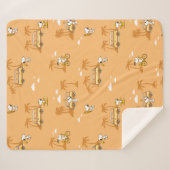 Road Trippin | Peanuts Snoopy Beach Pattern Sherpadecke (Vorderseite (Horizontal))