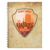 Road Trips und Shenanigans Desert Travel Journal Notizblock (Vorderseite)