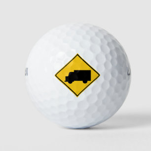 Road Truck Warning Sign Golfball